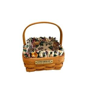 1996 Longaberger Hostess Appreciation Basket w/Liner & Protector 5.5L 5.5W 2.5H